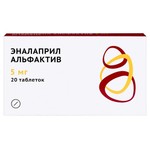 Эналаприл Альфактив, таблетки 5 мг 20 шт