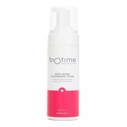 Пенка для умывания Biotime For Home Care очищающая от прыщей акне и черных точек 160 мл