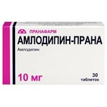 Амлодипин-Прана, таблетки 10 мг 30 шт
