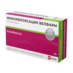 Моксифлоксацин Велфарм, таблетки покрытые пленочной оболочкой 400 мг 5 шт