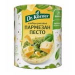 Хлебцы хрустящие, Doctor Korner (Доктор Кернер) 80 г 1 шт рисовые с песто и пармезаном
