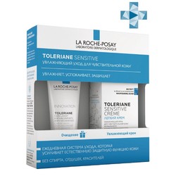 Набор La Roche-Posay Толеран крем Сенситив легкий + гель-уход очищающий 40 мл + 50 мл