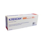 Клексан, раствор для инъекций 6000 анти-Ха МЕ/0.6 мл 2 шт шприцы