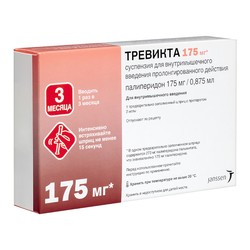 Тревикта сусп. для в/м введ. пролонг. 175 мг/0.875 мл 0.875 мл 1 шт.