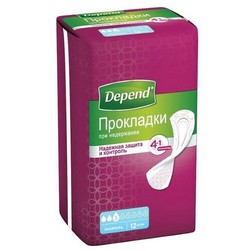 Прокладки при недержании для женщин Depend нормал 12 шт.