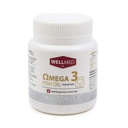 Омега-3 Фиш ойл Рыбий жир Wellmed ch 120 шт. капс. 0.2 г