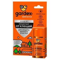 Средство инсектоакарицидное Gardex экстрим концентрат для защиты дачного участка от клещей на 10 соток 50 мл