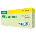 Эспа-Бастин, таблетки покрытые оболочкой пленочной 20 мг 10 шт