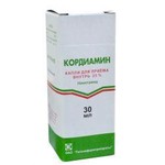 Кордиамин, капли для приема внутрь 250 мг/мл 30 мл 1 шт
