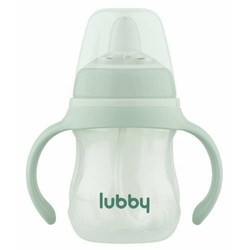 Поильник-непроливайка Lubby с силиконовым мягким носиком и грузиком 6+ 180 мл