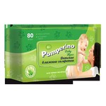 Салфетки влажные детские, Pamperino (Памперино) 80 шт с алоэ вера
