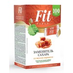 Заменитель сахара, Fit Parad (Фит Парад) 0.5 г 100 шт смесь подсластителей №17 со вкусом карамели стики в коробке