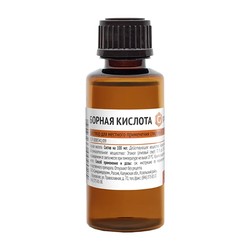 Борная кислота р-р д/местн. прим. [спирт.] 3% 25 мл 1 шт.