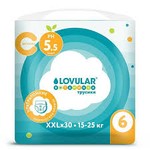 Трусики-подгузники, Lovular (Ловулар) 15-25 кг р. XXL 30 шт Витаминка ультратонкие