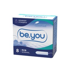Тампоны женские гигиенические be.you нормал 8 шт.