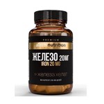 Железо, aTech Nutrition (аТеч Нутришн) капсулы 20 мг / 450 мг 60 шт БАД премиум