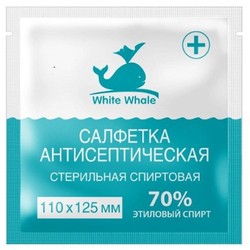 Салфетка спиртовая для инъекций Уайт Уэйл 1 шт.
