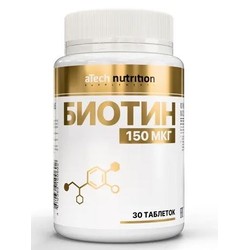 Биотин aTech Nutrition БАД 30 шт. табл. 150 мкг / 300 мг