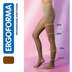 Колготки антиварикозные Ergoforma компрессия 15-18 мм р. 6