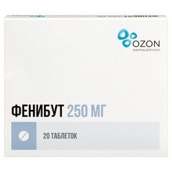 Фенибут табл. 250 мг 20 шт.