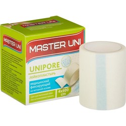Лейкопластырь фиксирующий Master Uni Юнипор на нетканой основе р. 4смх500см 1 шт.