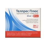 Телпрес Плюс, таблетки 25 мг+80 мг 28 шт