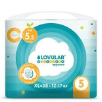 Трусики-подгузники, Lovular (Ловулар) 12-17 кг р. XL 38 шт Витаминка ультратонкие