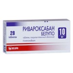 Ривароксабан Белупо, таблетки покрытые оболочкой пленочной 10 мг 28 шт