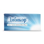 Дибикор, таблетки 500 мг 90 шт