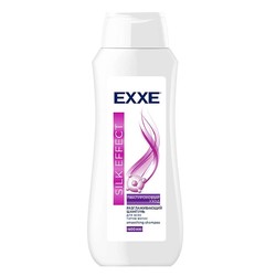 Шампунь для волос EXXE силк эффект гиалуроновый уход разглаживающий для всех типов волос 400 мл