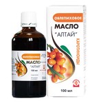 Облепиховое масло, 100 мл Алтай каротиноиды БАД