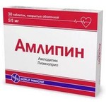 Амлипин, таблетки покрытые оболочкой 5 мг+5 мг 30 шт