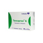 Телсартан А, таблетки 80 мг+5 мг 28 шт