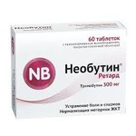 Необутин ретард, таблетки с пролонгированным высвобождением покрытые пленочной оболочкой 300 мг 60 шт
