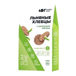Хлебцы льняные ABC healthy food с кусочками яблока 100 г