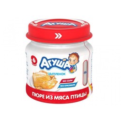 Пюре Агуша цыпленок с 6 мес 80 г
