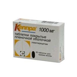 Кеппра табл. п/о пленочной 1000 мг 30 шт.