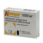 Кеппра, таблетки покрытые пленочной оболочкой 1000 мг 30 шт