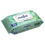Салфетки влажные детские, Mepsi (Мепси) 72 шт алоэ вера и зеленый чай с клапаном
