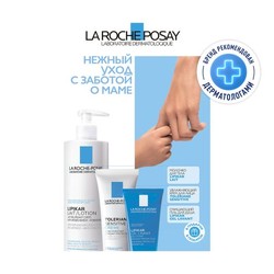 Набор La Roche-Posay Липикар молочко + Толеран Сенситив крем + Липикар гель для душа успокаивающий 400 мл + 40 мл + 100мл