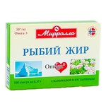 Рыбий жир, капсулы 0.37 г 100 шт Мирролла пищевой валериана пустырник