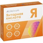 Янтарная кислота Форте, Liksivum (Ликсивум) таблетки 400 мг / 620 мг 30 шт БАД к пище