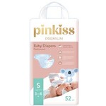Подгузники, Pinkiss (Пинкисс) 3-8 кг р. s 52 шт премиум
