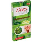 Восковые полоски для депиляции для лица, Deep depil (Дип депил) 20 шт алоэ вера Формула 482