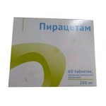 Пирацетам, таблетки покрытые пленочной оболочкой 400 мг 60 шт