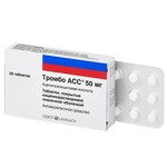 Тромбо АСС, таблетки кишечнорастворимые покрытые пленочной оболочкой 50 мг 28 шт