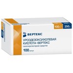 Урсодезоксихолевая кислота-Вертекс, капсулы 250 мг 100 шт