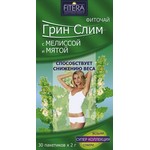 Чай, Грин слим фильтр-пакет 2 г 30 шт мята и мелисса