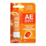 Бальзам для губ, Librederm (Либридерм) 4 г Аевит медовый персик