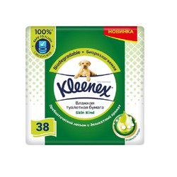 Туалетная бумага влажная Kleenex Скин Кайнд 38 шт.